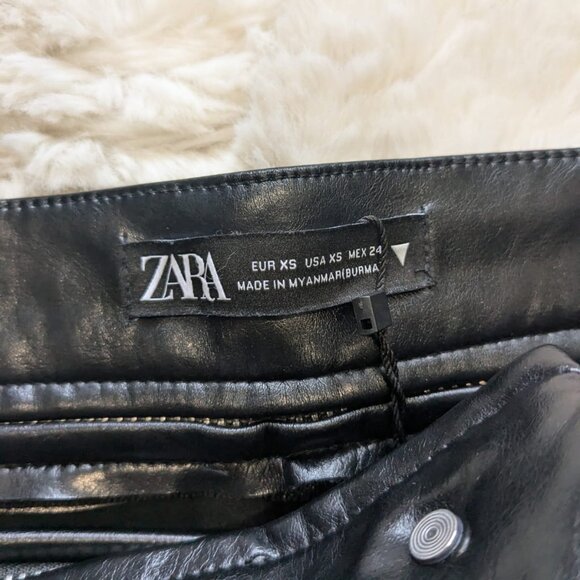 Faux Leather Pants Zara - Picture 4 of 5